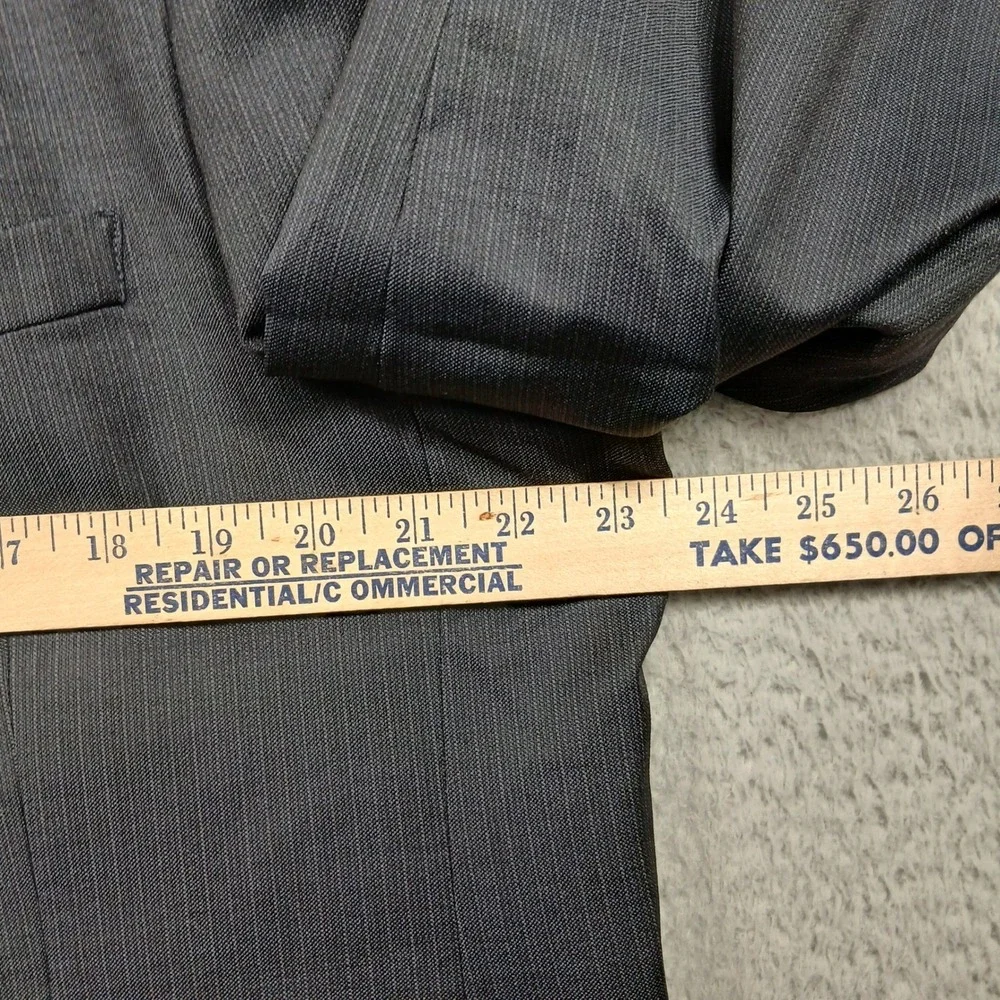 Joseph A Bank Wool Blazer Mens 46R Gray‎ Two Button Classic Sport Coat